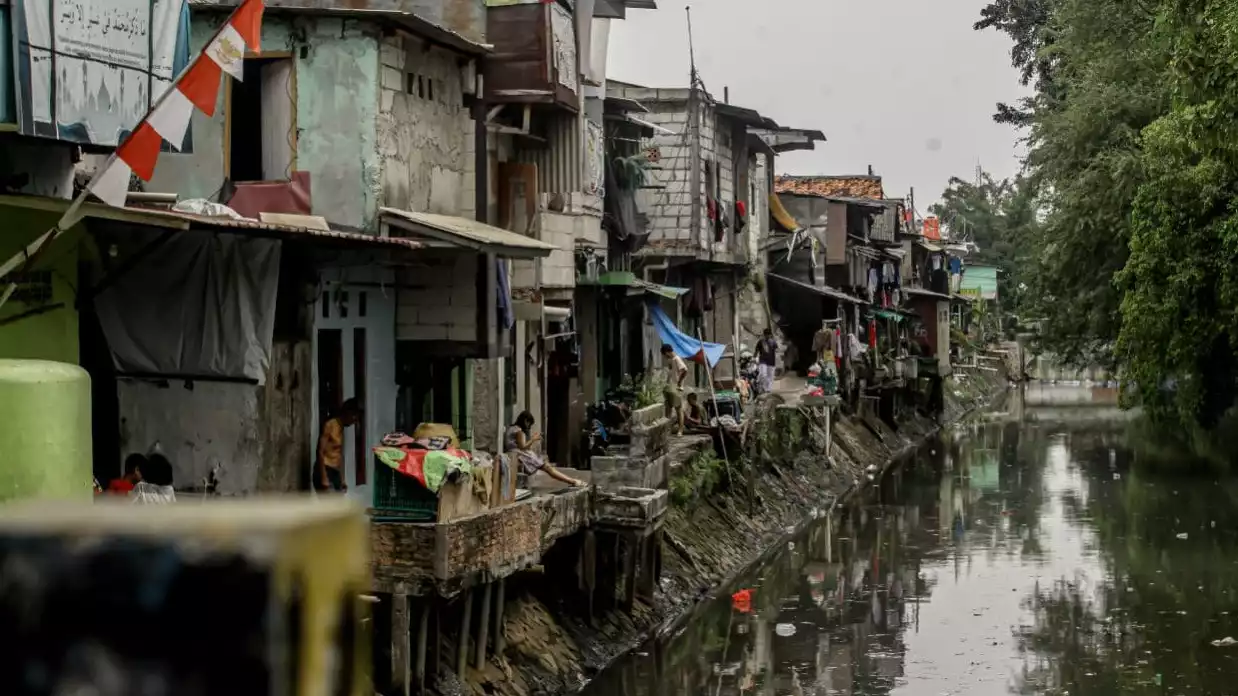 Kawasan kumuh Tanah Tinggi, Jakarta Pusat, Jumat (19/9).