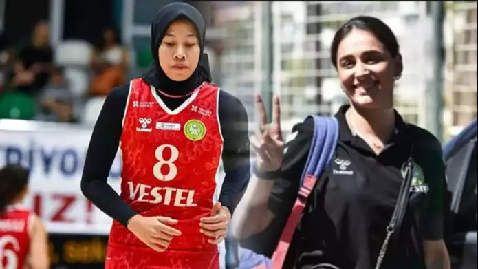 Kolase foto Megawati Hangestri dan setter baru Manisa BBSK Gizem Kazan