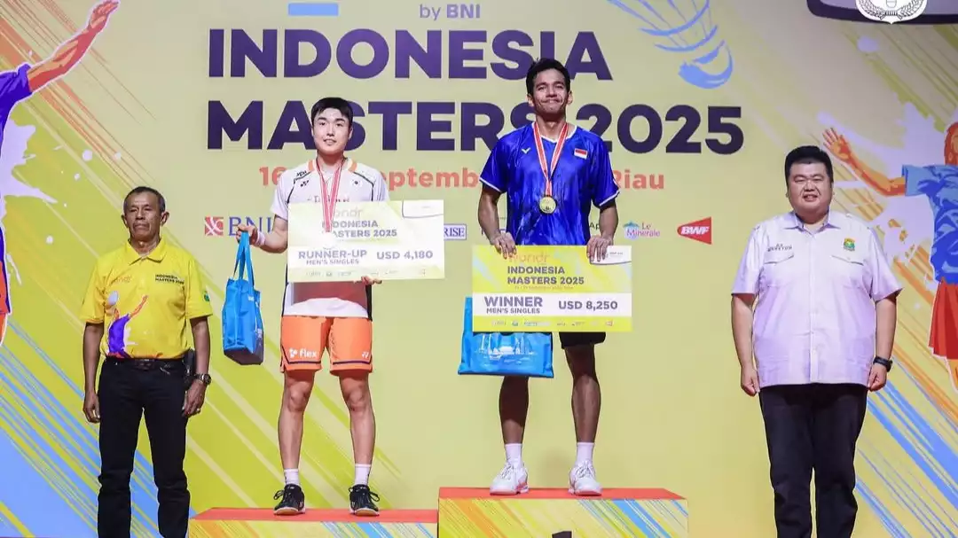 Tunggal putra Indonesia, Chico Aura Dwi Wardoyo keluar sebagai juara di Indonesia Masters 2025