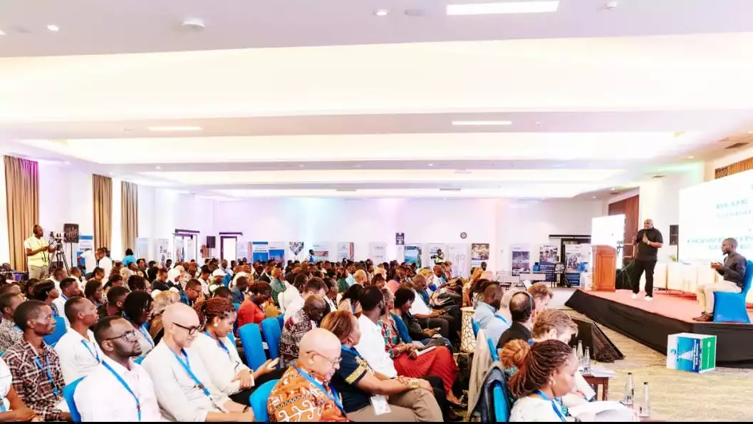 Forum internasional “Blue Economy Summit” di Prideinn Resort Hotel, Mombasa, Kenya, Selasa (23/9/2025).