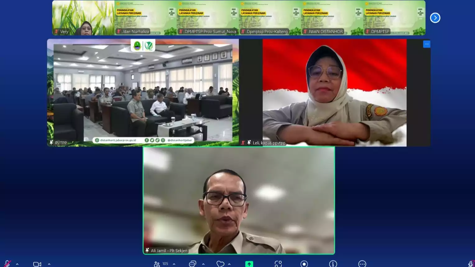 Rapat yang dilakukan Pusat Perlindungan Varietas Tanaman dan Perizinan Pertanian (Pusat PVTPP).