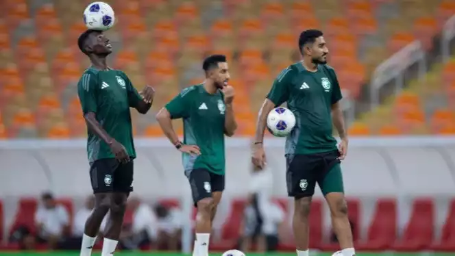 Pemain Arab Saudi jelang hadapi Timnas Indonesia di Kualifikasi Piala Dunia 2026.