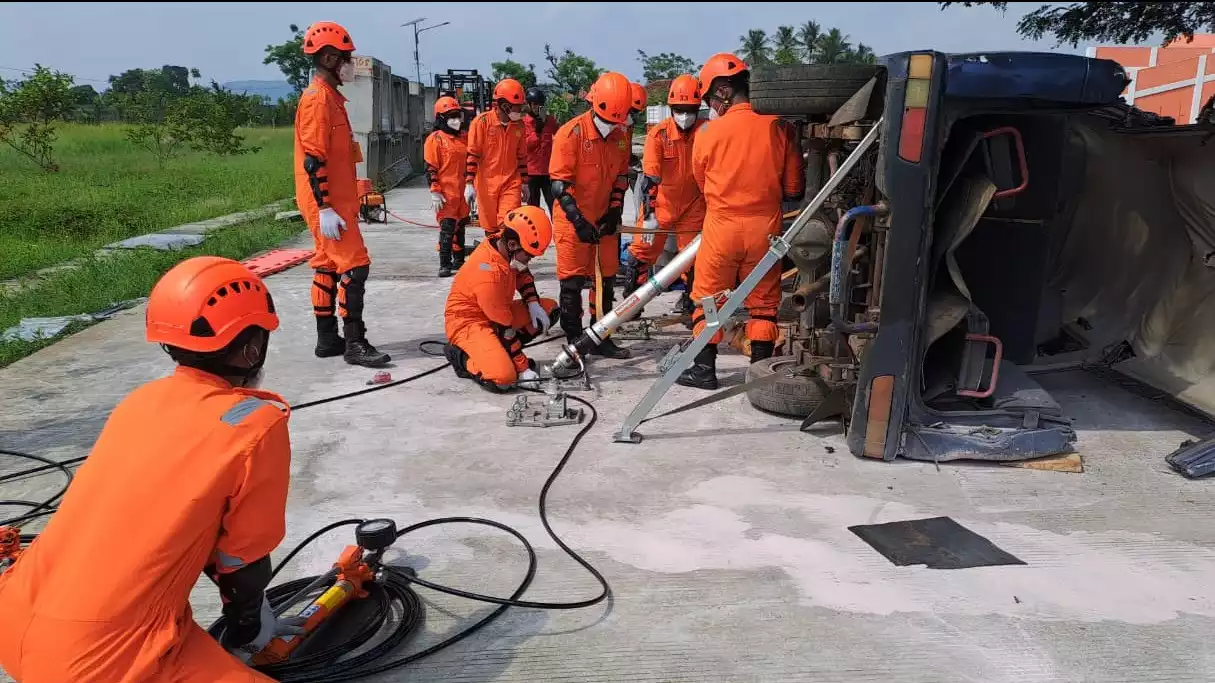 Tingkatkan Kompetensi SAR, 20 Personel BPBD Jombang Ikuti Pelatihan VAR dan CSR