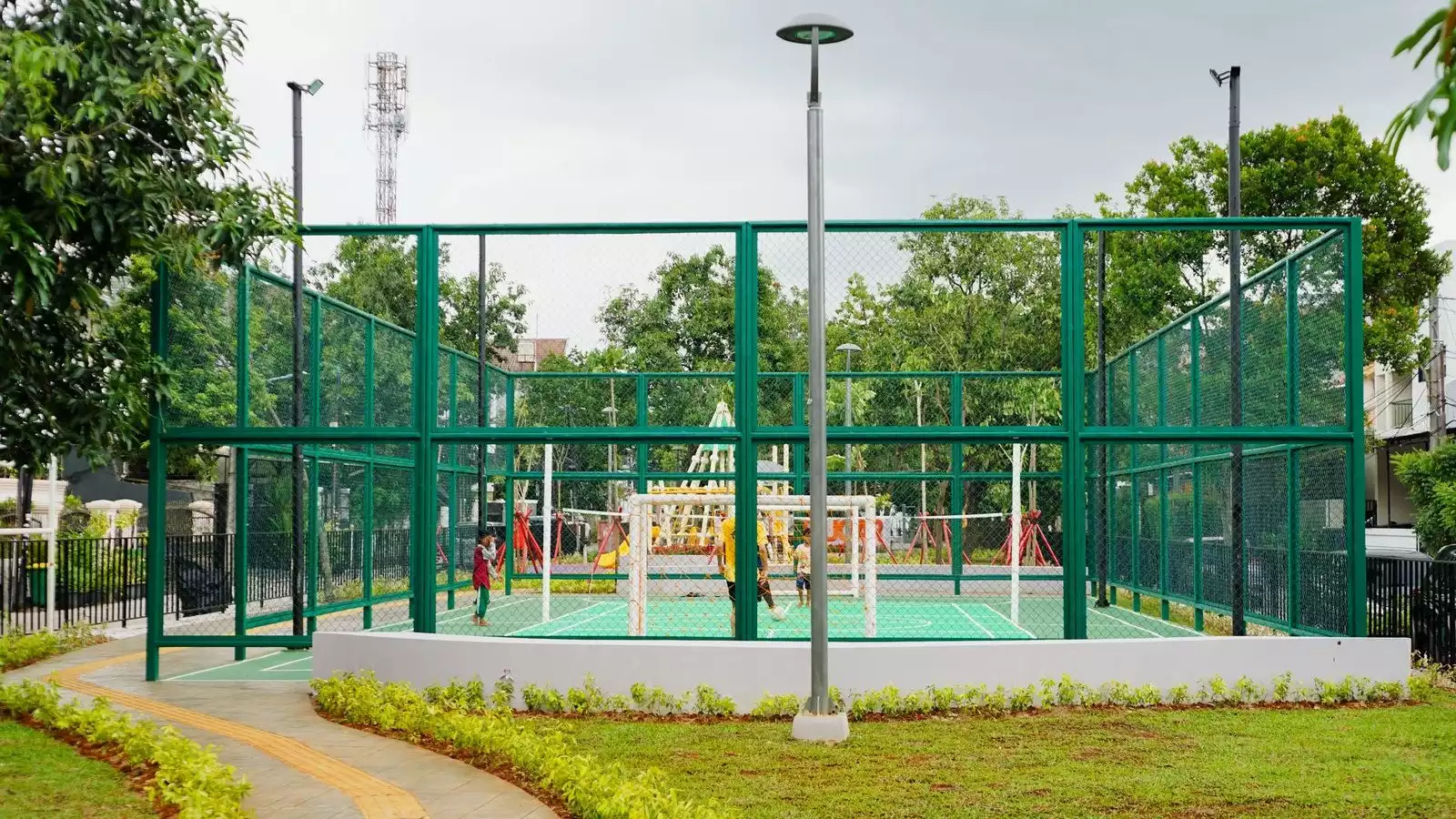 Potrait Taman Bugar yang baru diresmikan oleh Gubernur DKI Jakarta, Pramono Anung yang berada di wilayah Kebon Jeruk, Jakarta Barat. Jakarta, Rabu (01/10/2025)