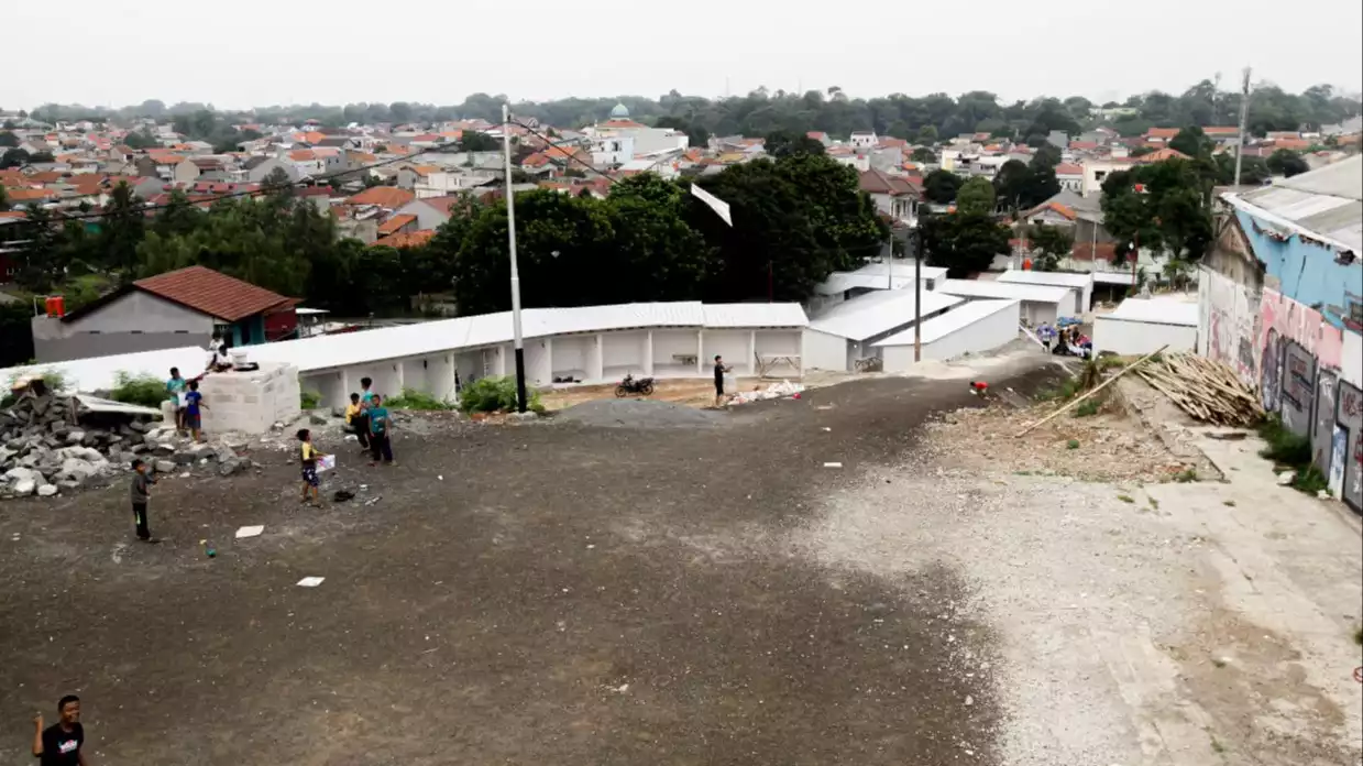 Lahan Relokasi Pasar Barito di Lenteng Agung Masih Tahap Pembangunan, Sekitar 100 Kios Sudah Dibangun