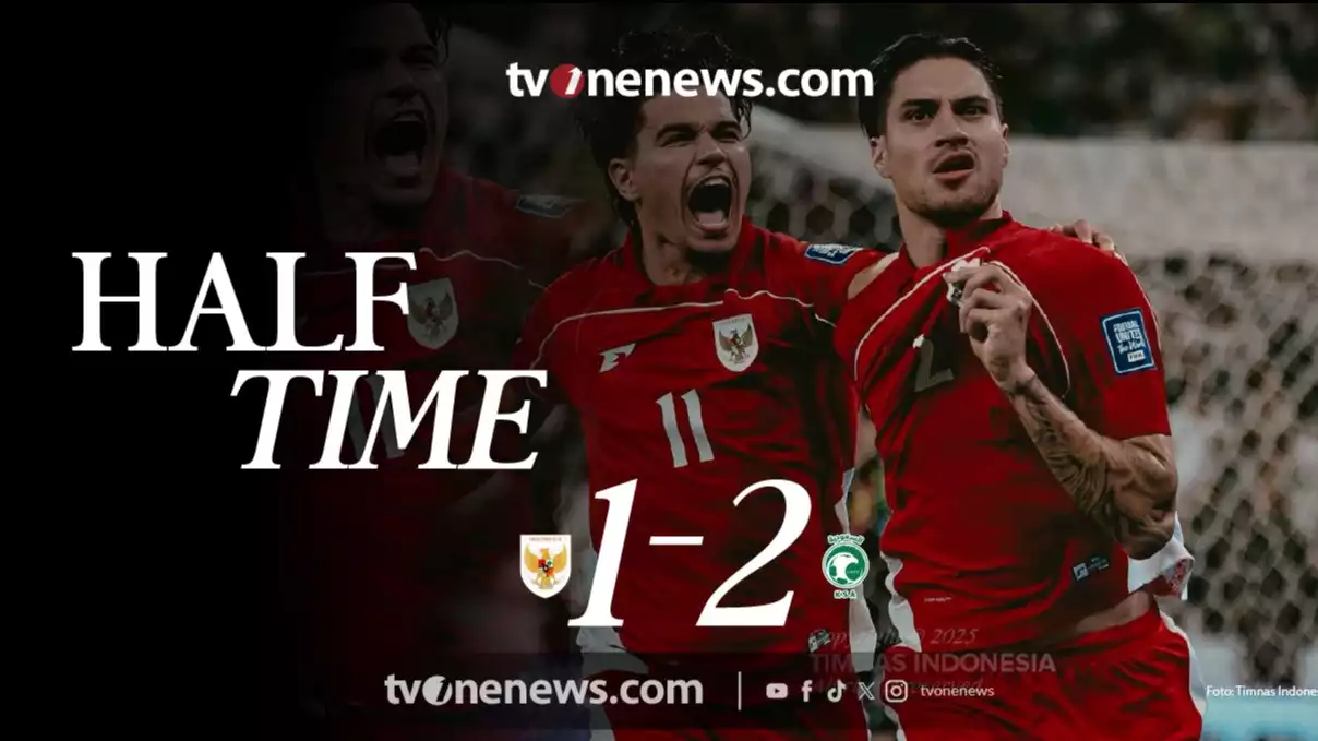 Hasil Pertandingan Timnas Indonesia vs Arab Saudi di babak pertama