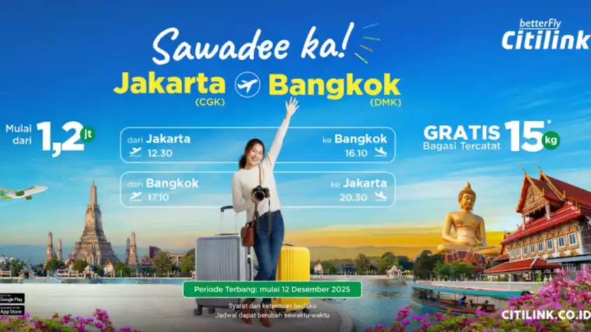 Tiket pesawat mudah melalui Aplikasi Citilink.