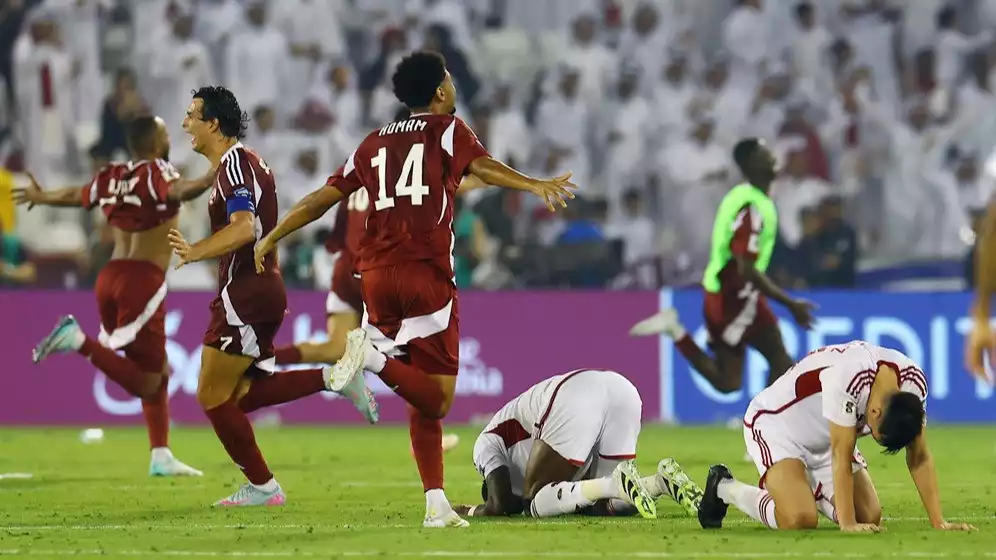 Timnas Qatar kalahkan UEA 2-1