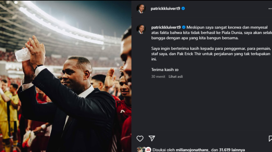 Unggahan Patrick Kluivert