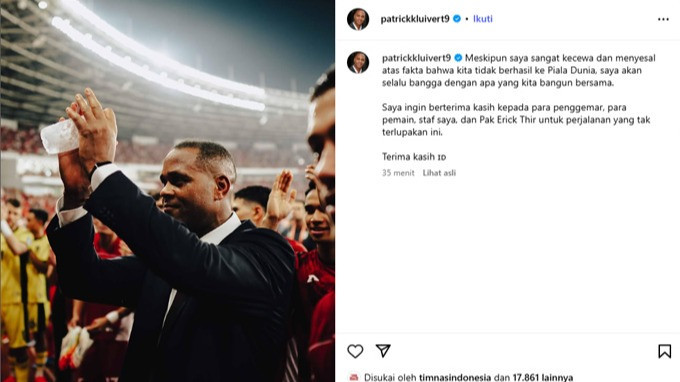 Dipecat PSSI dari Kursi Pelatih Timnas Indonesia, 2 Jam Kemudian Patrick Kluivert Gercep Lakukan ini, Apa?
            - galeri foto