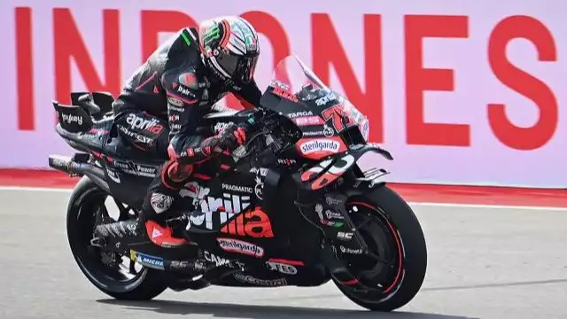 Pembalap Aprilia Racing Marco Bezzecchi