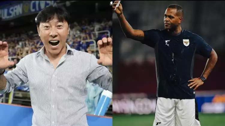 Mantan pelatih Timnas Indonesia Shin Tae-yong dan Patrick Kluivert