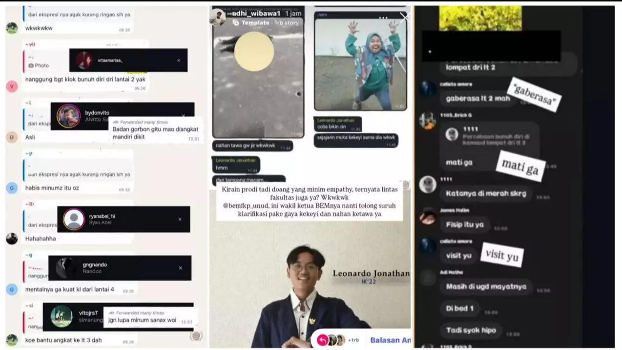 Isi Chat Mahasiswa Unud Usai Timothy Anugerah Saputra Tewas