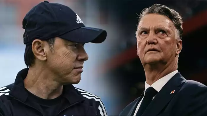 Mantan Pelatih Timnas Indonesia, Shin Tae-yong dan Louis van Gaal