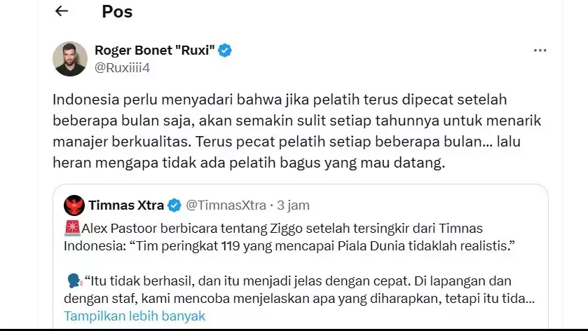 Pemain asing Madura United, Roger Bonet alias Ruxi, ikut bersuara soal pelatih Timnas Indonesia
