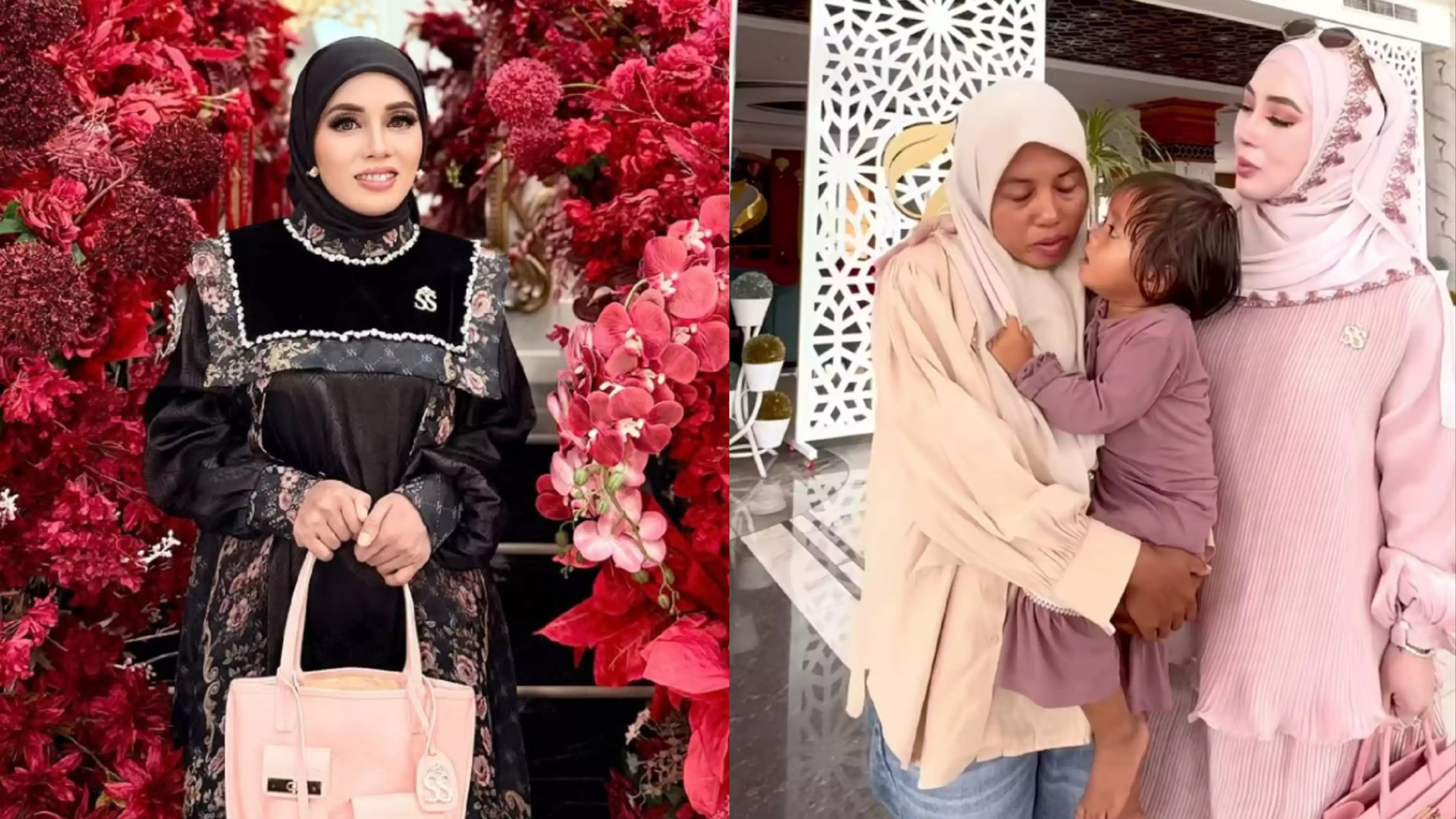 Melda Safitri saat bertemu Shella Saukia