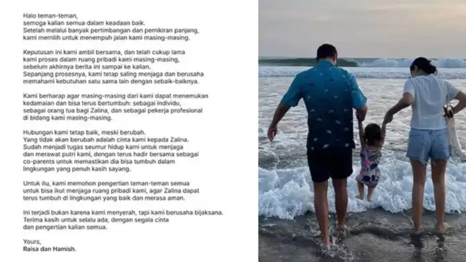 Pernyataan Raisa dan Hamish Daud Cerai