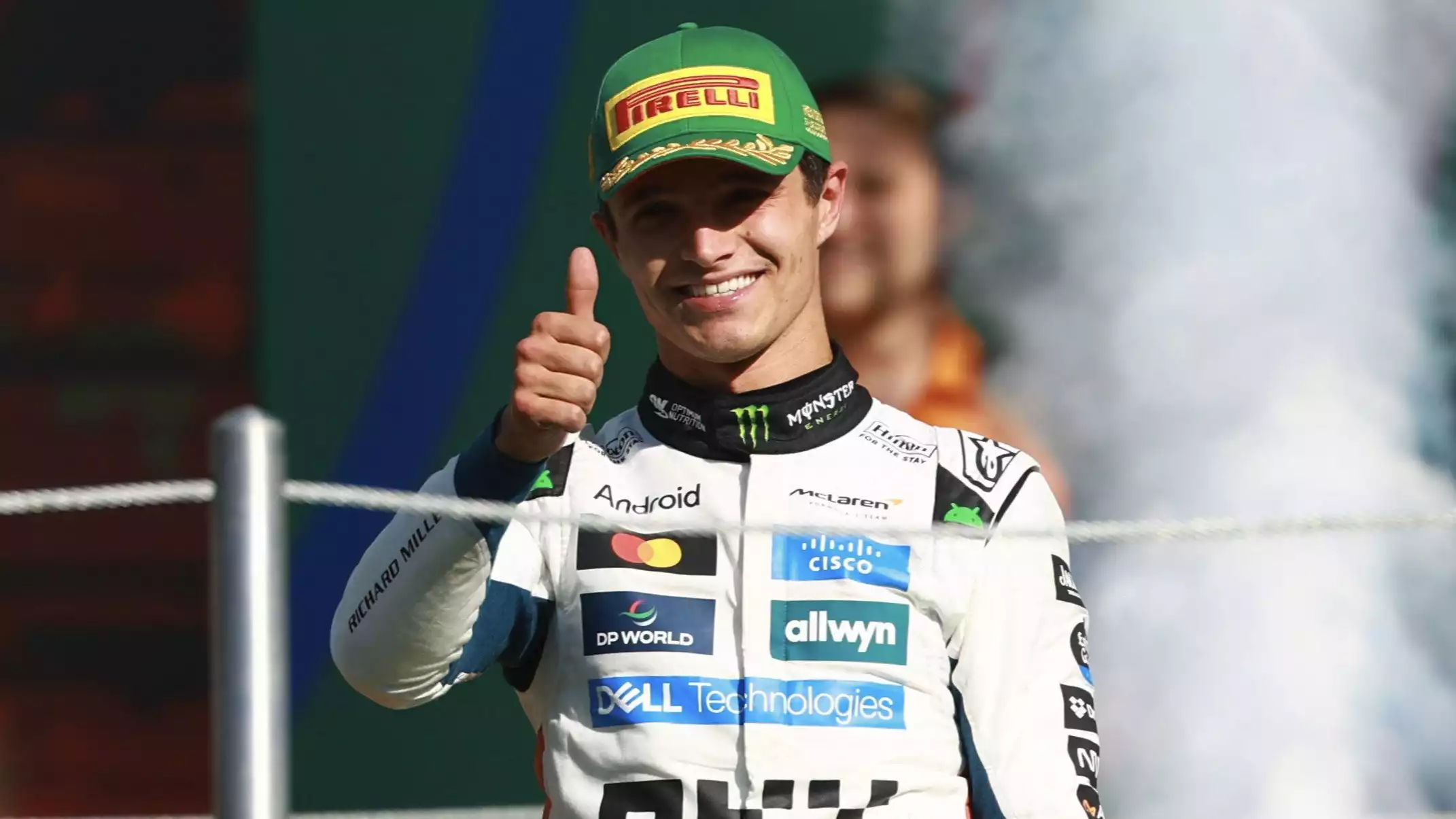 Pembalap McLaren, Lando Norris di Formula 1 2025