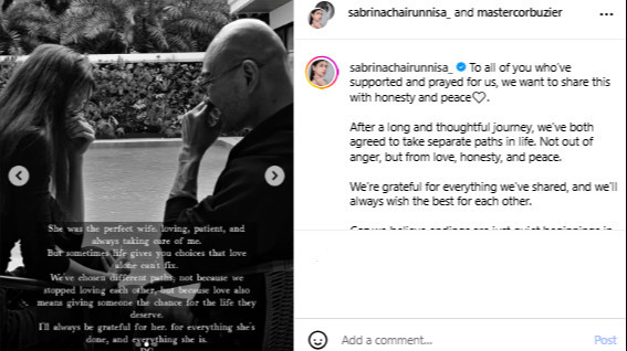 Unggahan Sabrina Chairunnisa