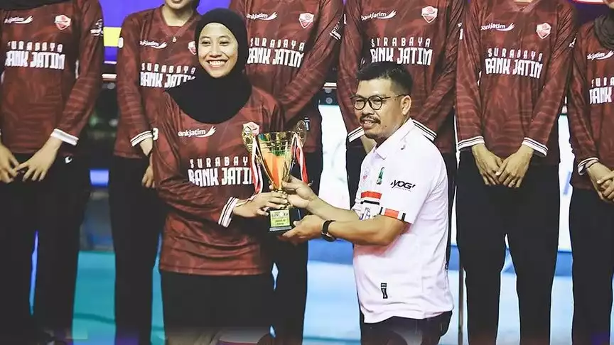 Megawati Hangestri saat main di Bank Jatim