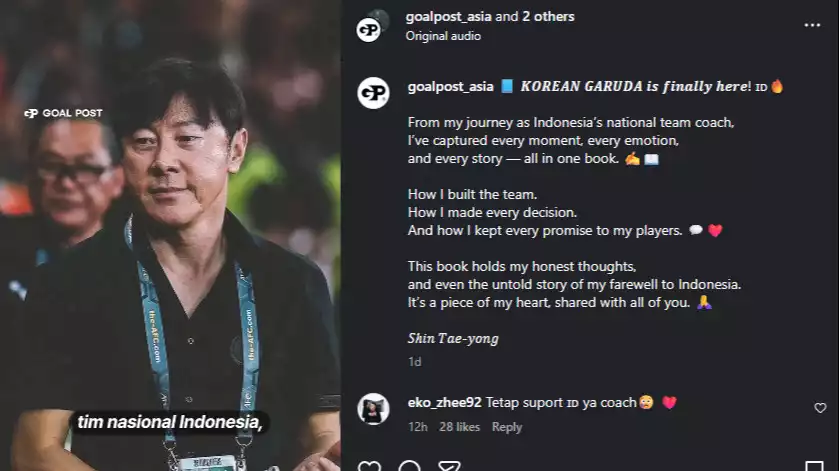 Shin Tae-yong merilis buku berjudul Korean Garuda