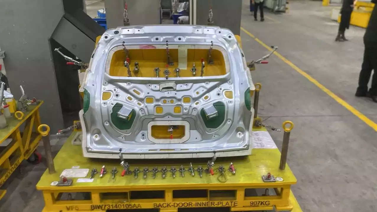 Suasana pabrik VinFast di Hai Phong, Vietnam.