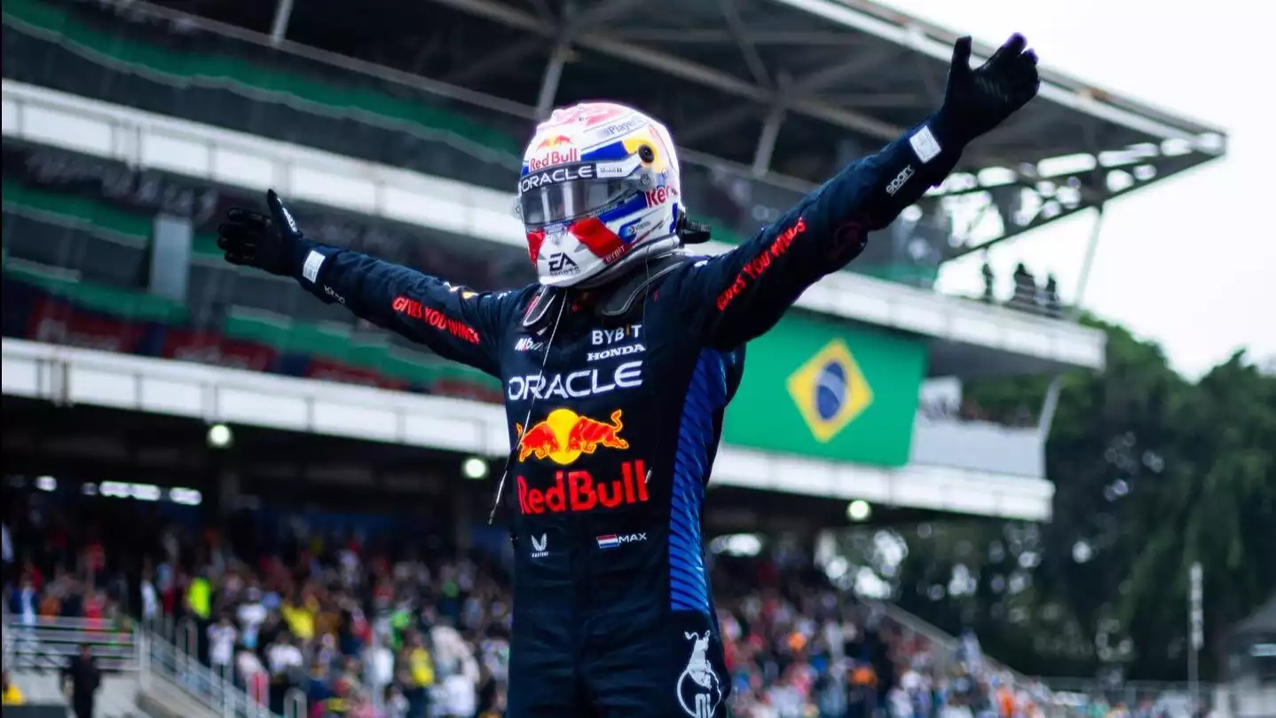 Max Verstappen di F1 GP Brasil 2024