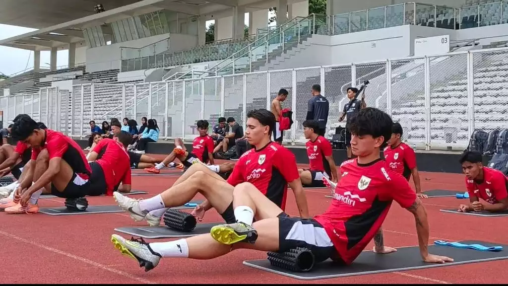 Latihan Timnas Indonesia U-22
