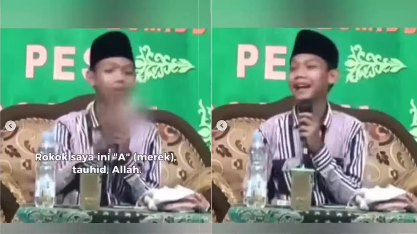 Gus muda viral sebut rokok tauhid