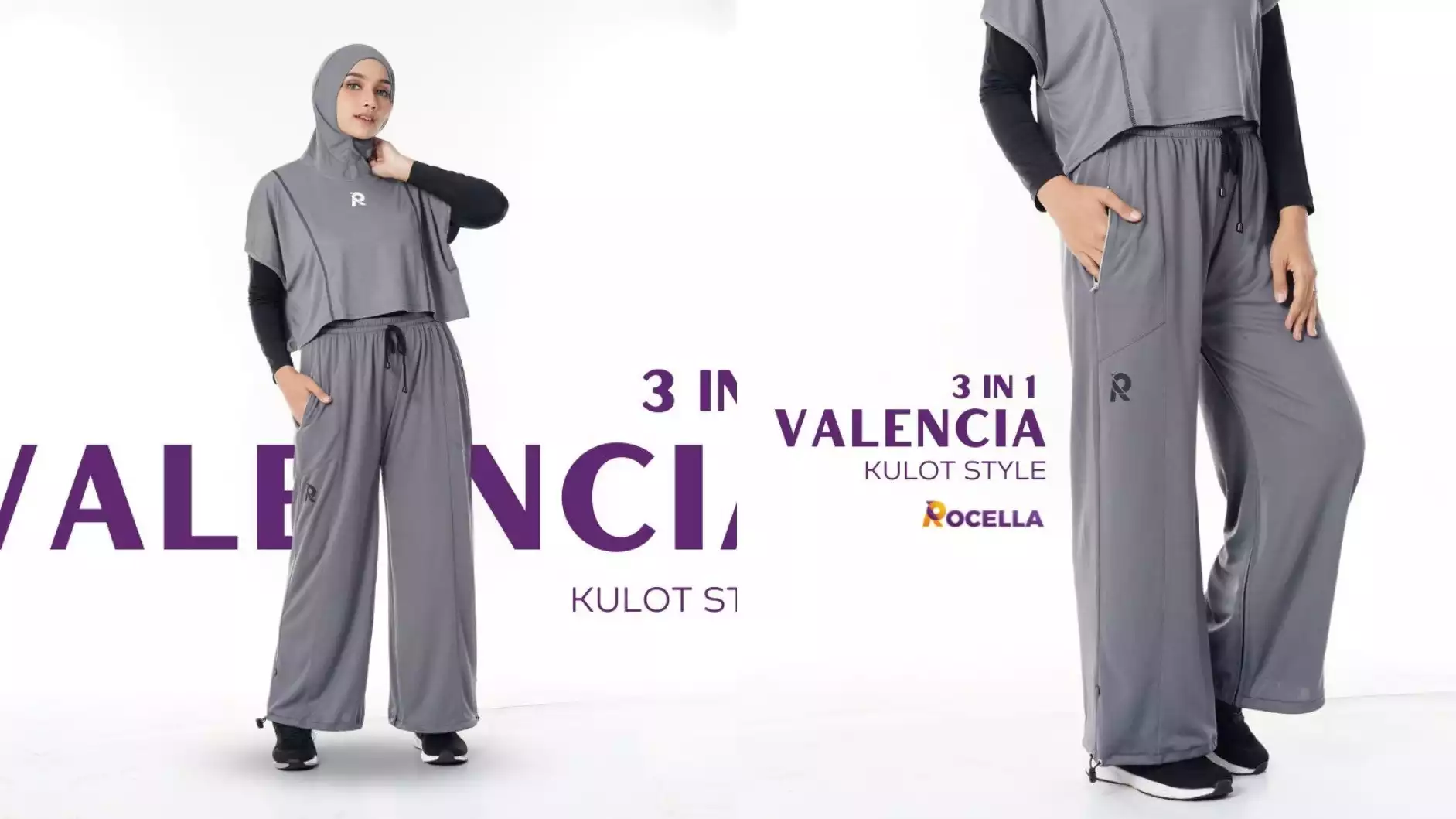 Skirt legging untuk olahraga padel merek Rocella seri Valencia