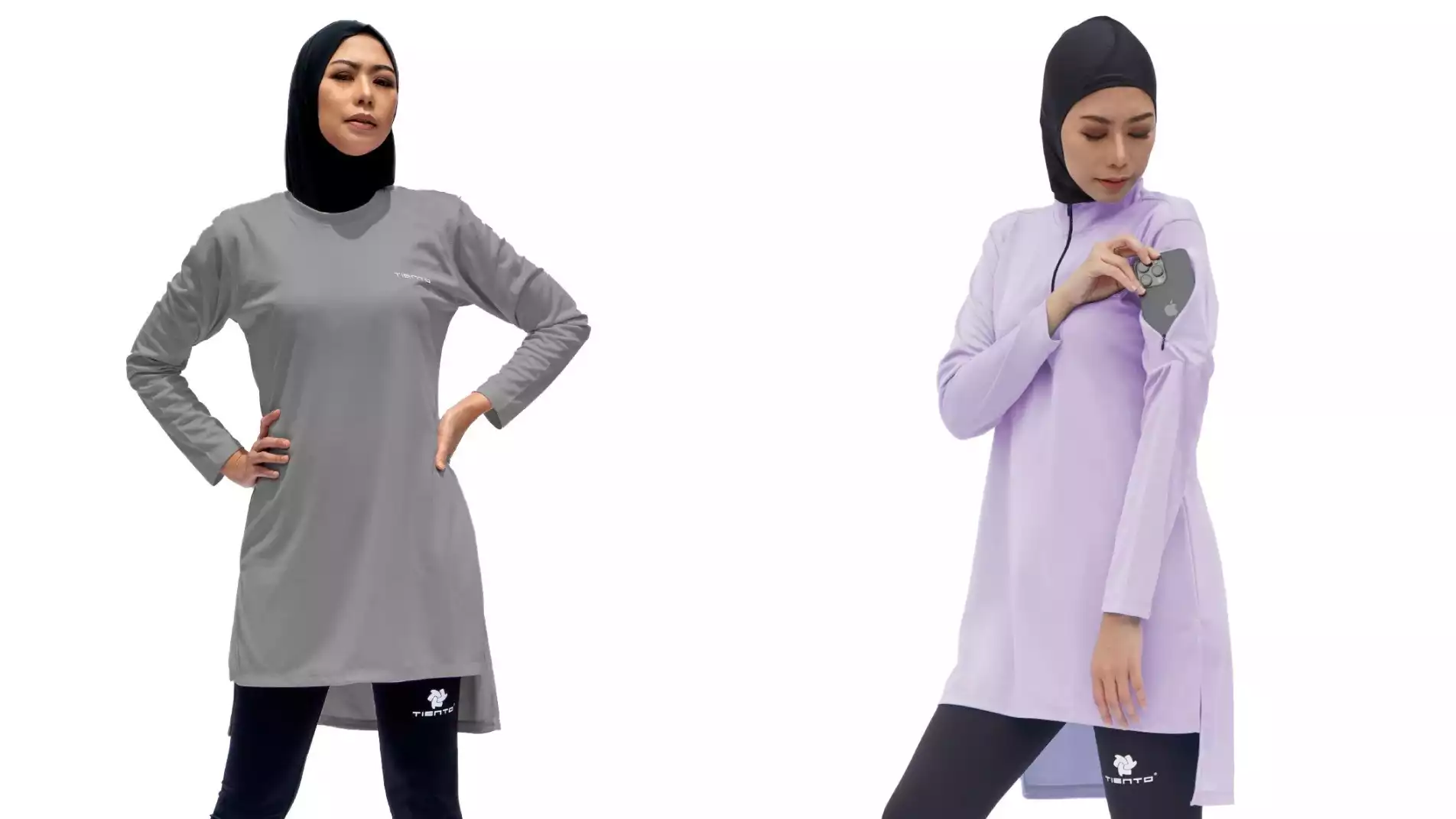 Long sleeve top untuk olahraga padel dari merek Tiento