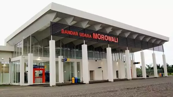 Bandara Indonesia Morowali Industrial Park (IMIP) di Desa Fatufia, Bahodopi, Sulawesi Tengah.
