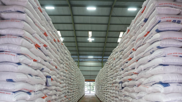 Ilustrasi gudang beras.