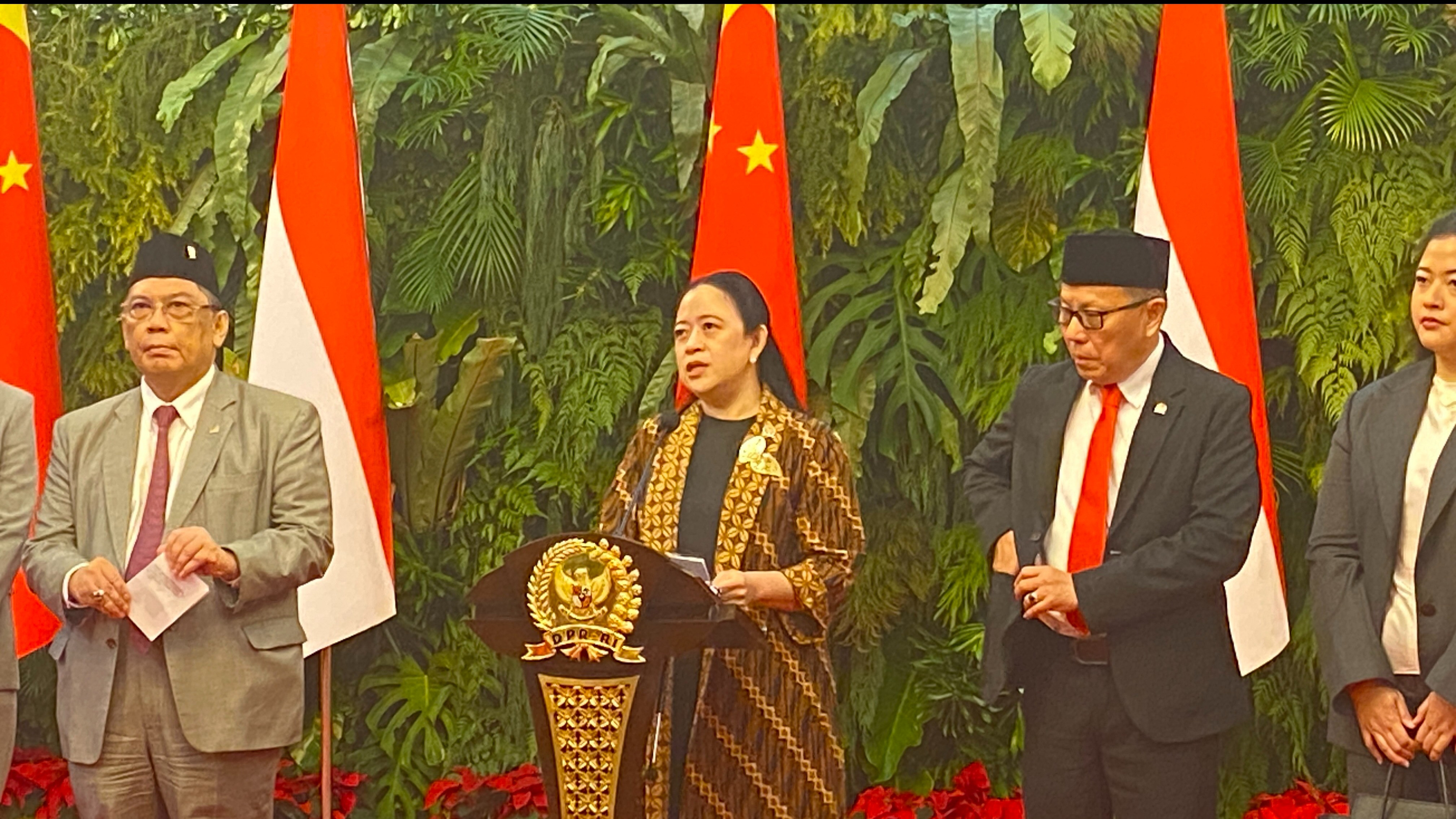 Ketua DPR RI Puan Maharani di Gedung DPR, Jakarta Pusat, Rabu (3/12/2025).