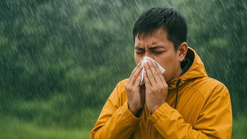 Ilustrasi flu saat musim hujan