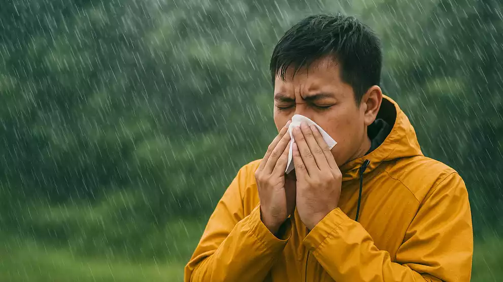 Ilustrasi flu saat musim hujan