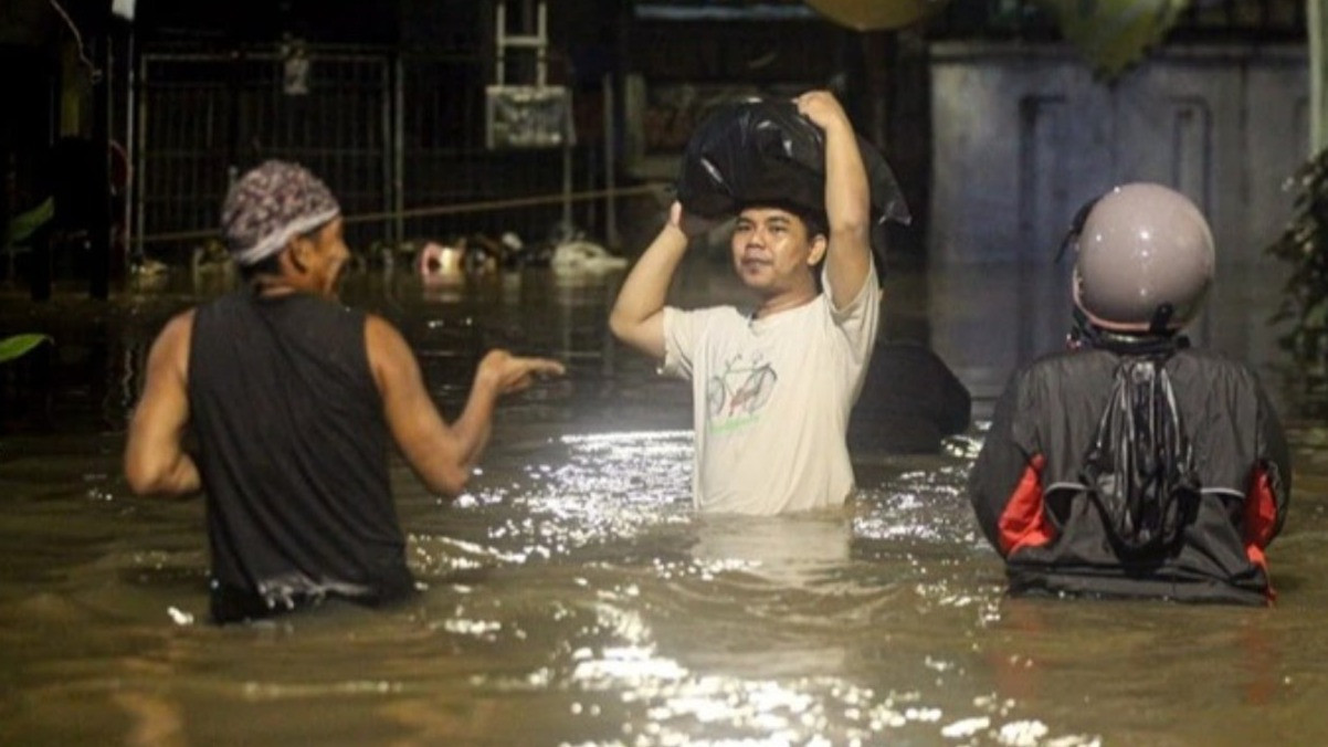 Ilustrasi banjir.