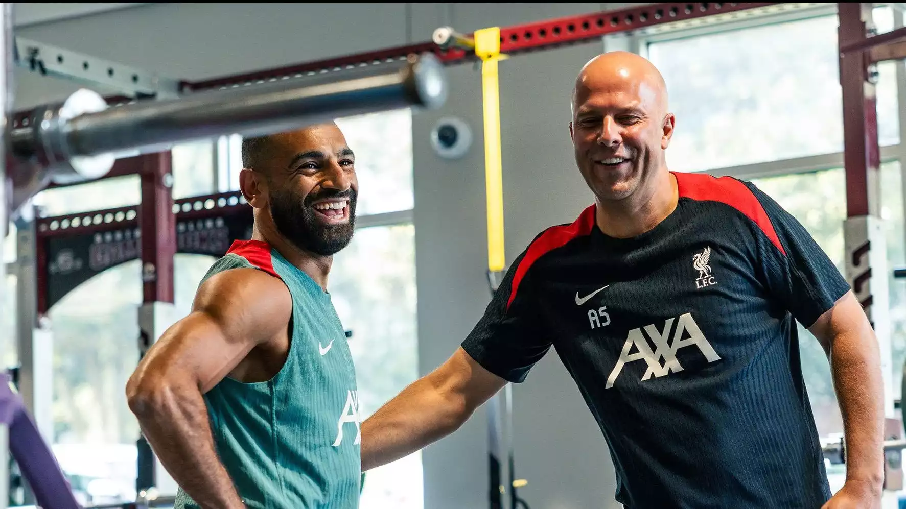 Pelatih Liverpool Arne Slot dan Mohamed Salah