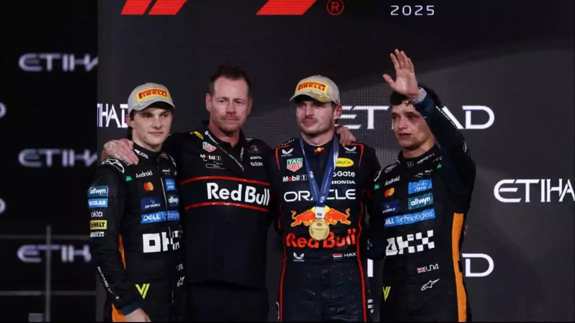 Max Verstappen, Lando Norris dan Oscar Piastri di F1 GP Arab Saudi 2025