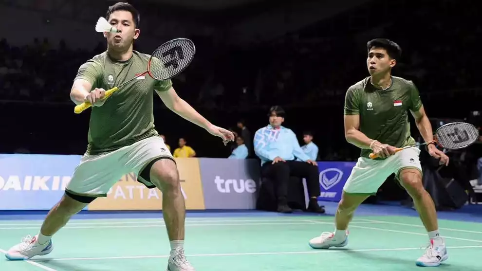 Sabar/Reza sumbang poin untuk Tim bulutangkis Indonesia di SEA Games 2025