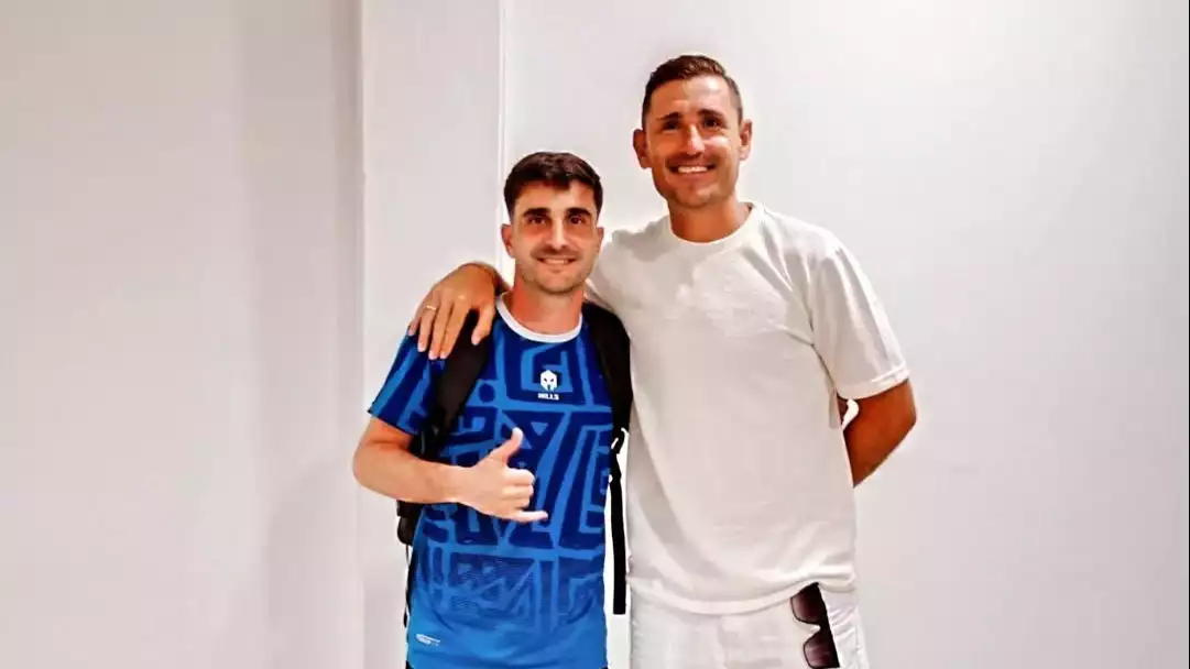 Juan Belencoso dan Robertino Pugliara, mantan pemain Persib Bandung