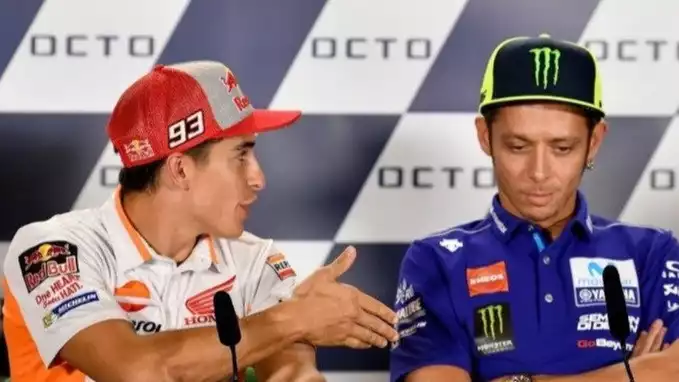 Marc Marquez dan Valentino Rossi