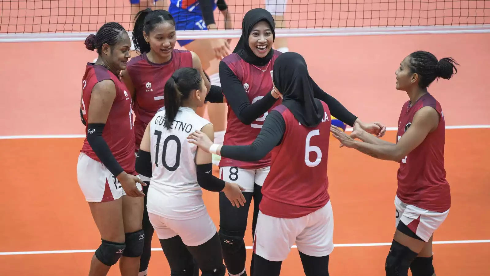 Para pemain Timnas Voli Putri Indonesia di SEA Games 2025
