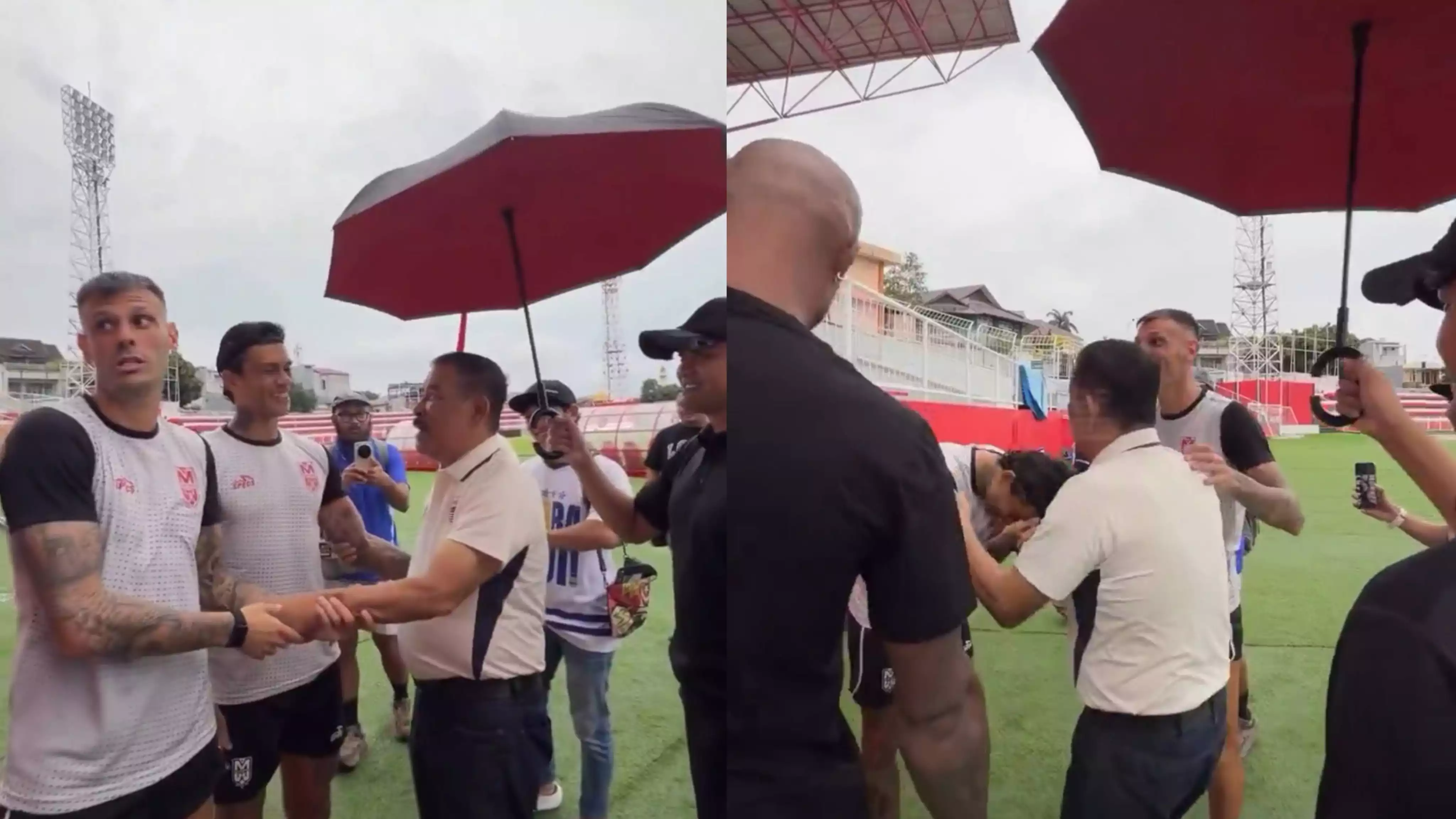 Mantan pemain Persib Bandung yang kini di Malut United sowan ke Umuh Muchtar