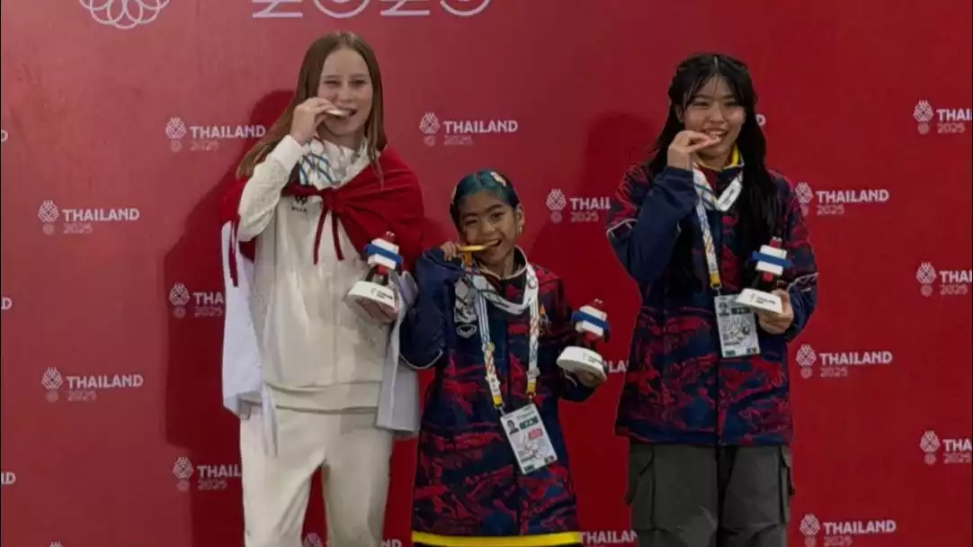 Atlet skateboard Indonesia yang raih medali perak di SEA Games 2025 Ni Wayan Malana