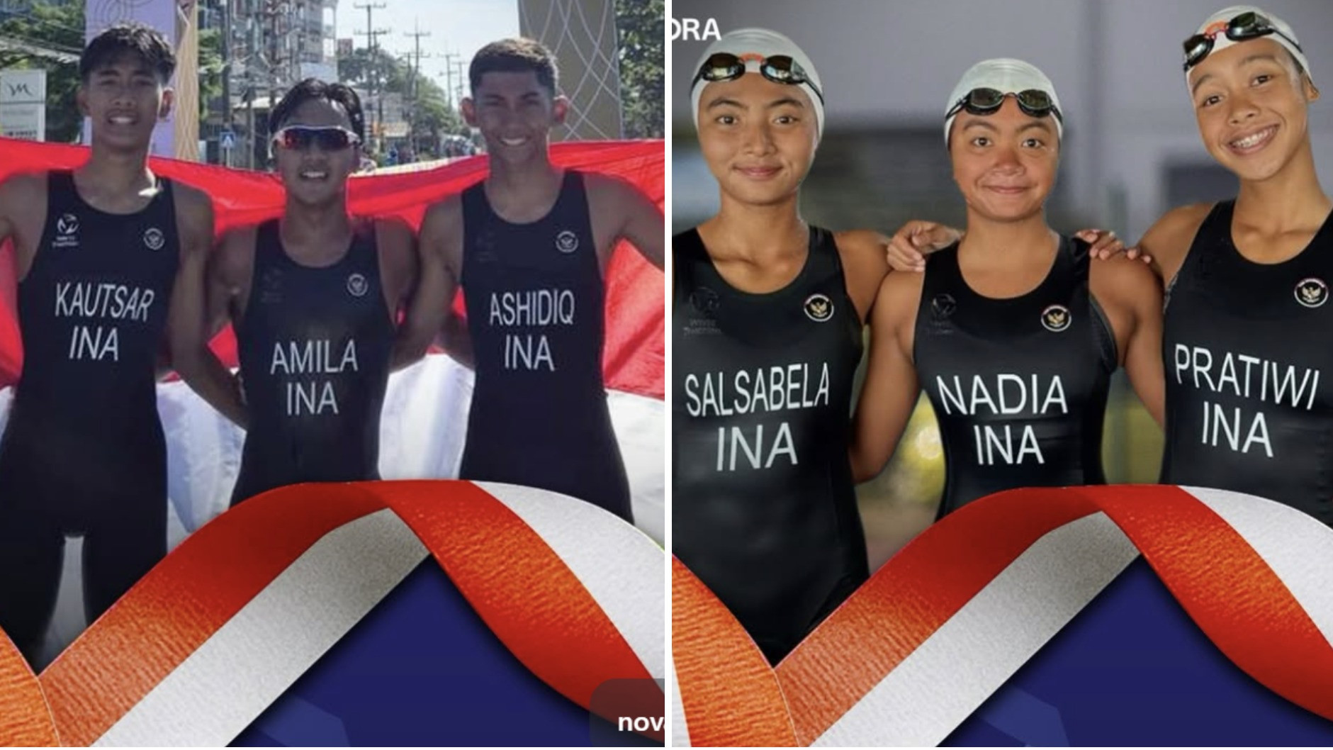 Tim Aquathlon Putra dan Putri Indonesia