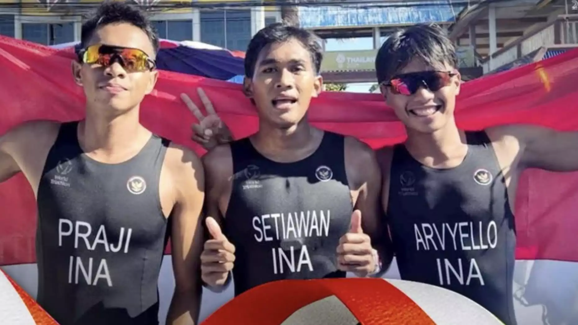 Tim Duathlon Putra Indonesia di SEA Games 2025