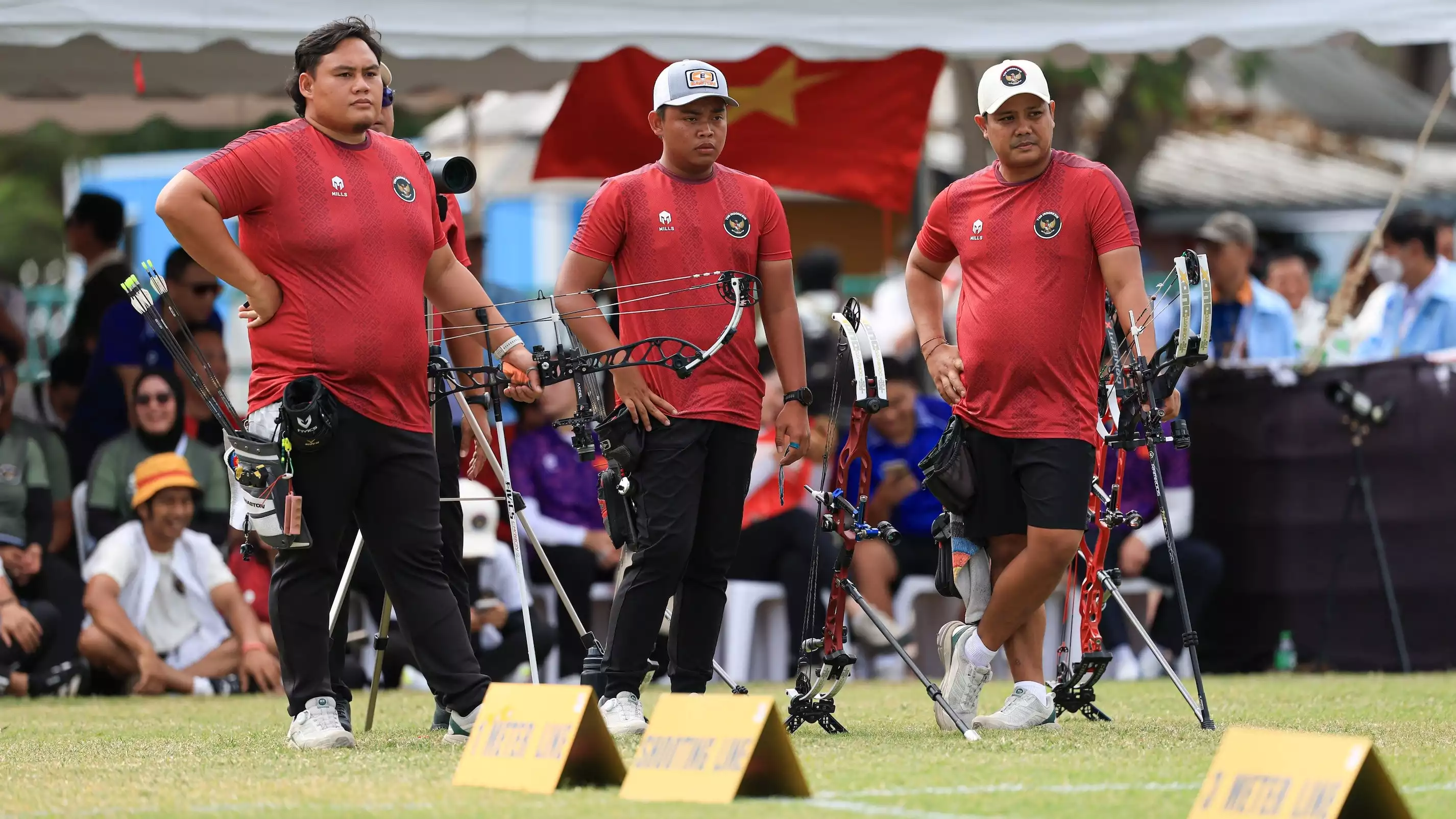 Tim panahan putra Indonesia di SEA Games 2025