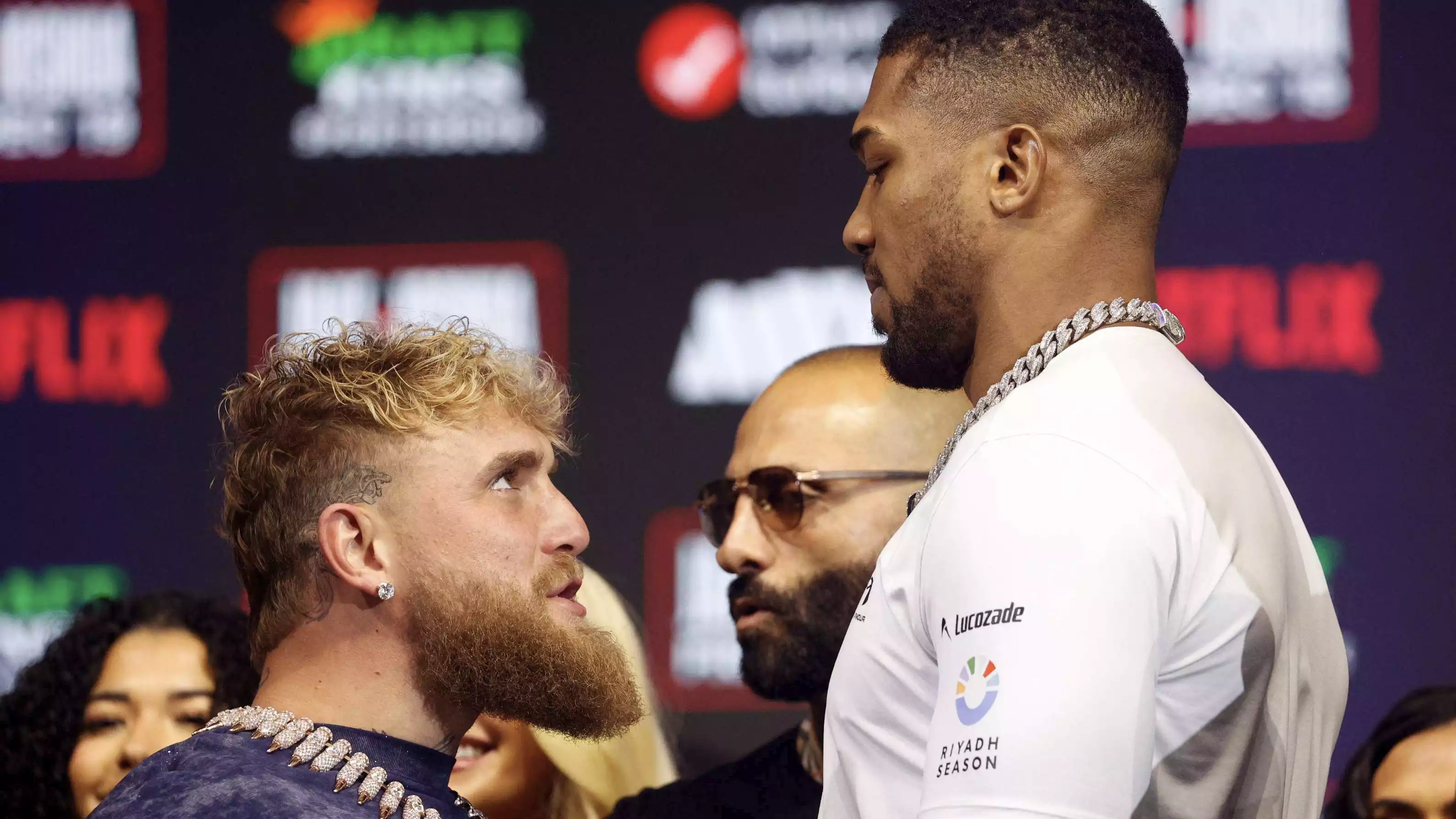 Jake Paul vs Anthony Joshua di konferensi pers