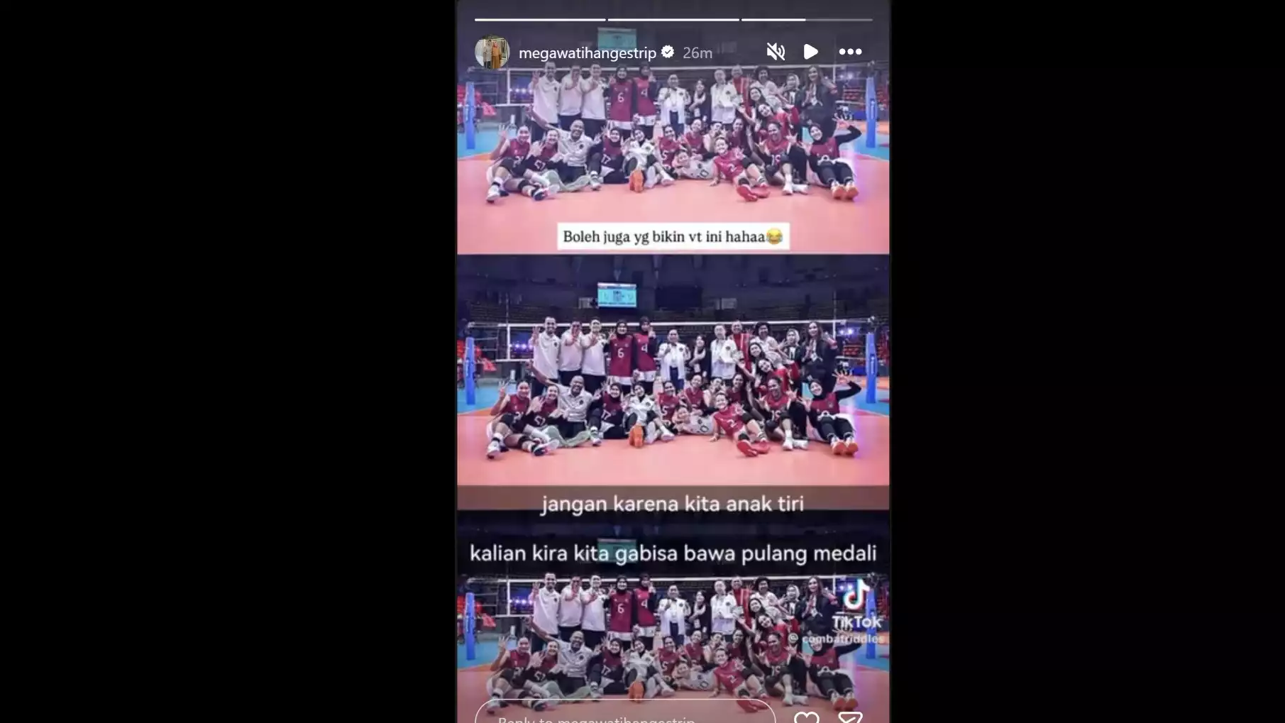 Unggahan Terbaru Megawati Hangestri di Instagram